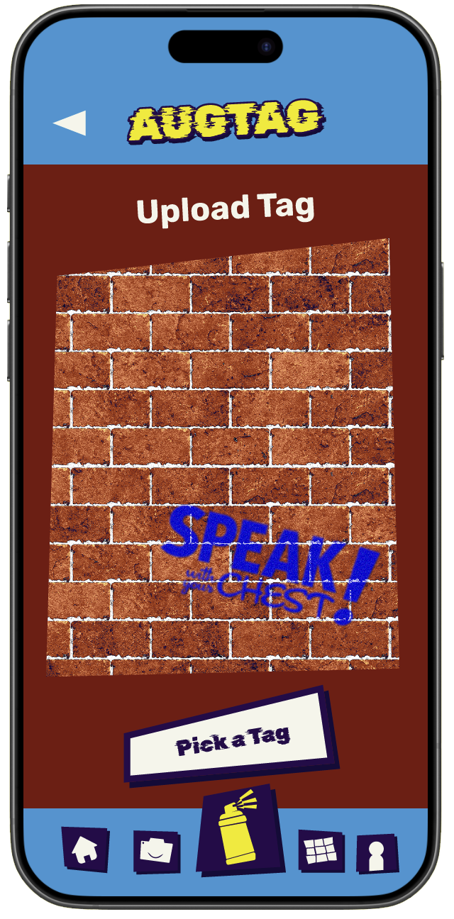 screen for uploading an image to post